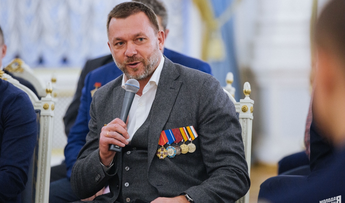 Дмитрий Саблин на встрече с Дмитрием Медведевым