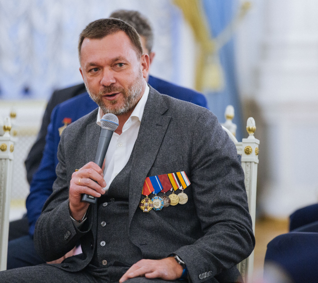 Дмитрий Саблин на встрече с Дмитрием Медведевым